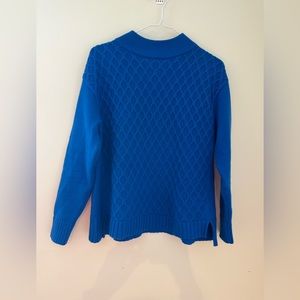 talbots cobalt blue sweater